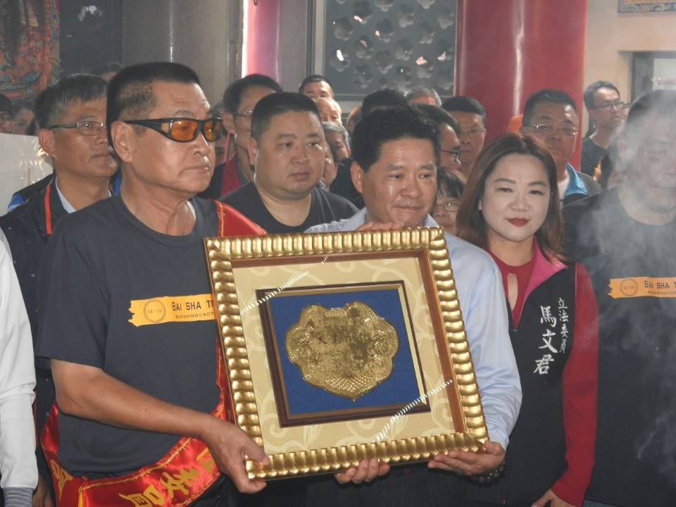 草屯紫微宮邀請大甲、山邊、白沙屯媽祖同行遶境祈安。(記者張光雄翻攝)