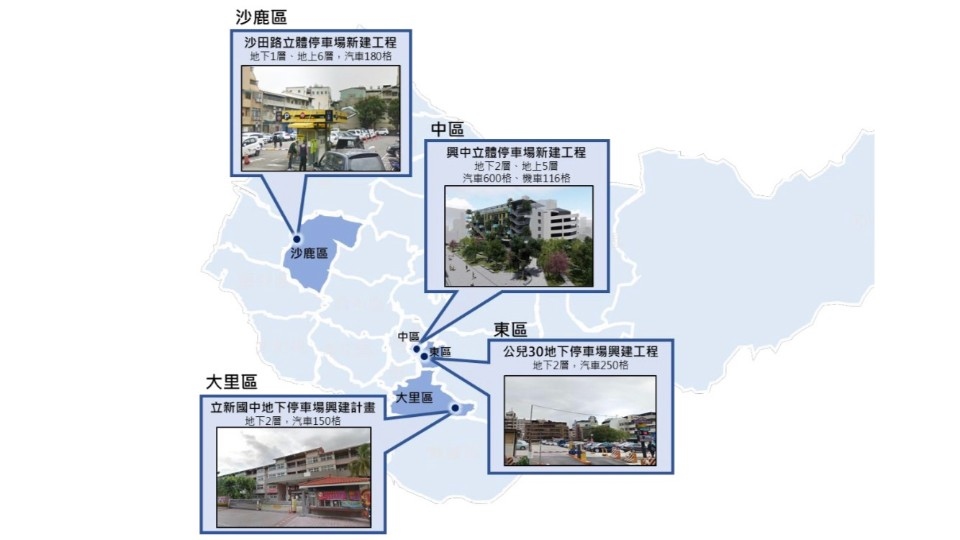 中市4案立體停車場再獲中央補助核定 將增近1,300格車格。(特派員林惠貞翻攝)