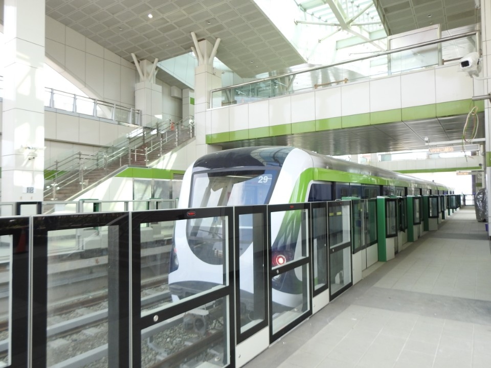台中市政府積極推動軌道建設 捷運綠線將於2020年通車營運。(記者林俊維翻攝)