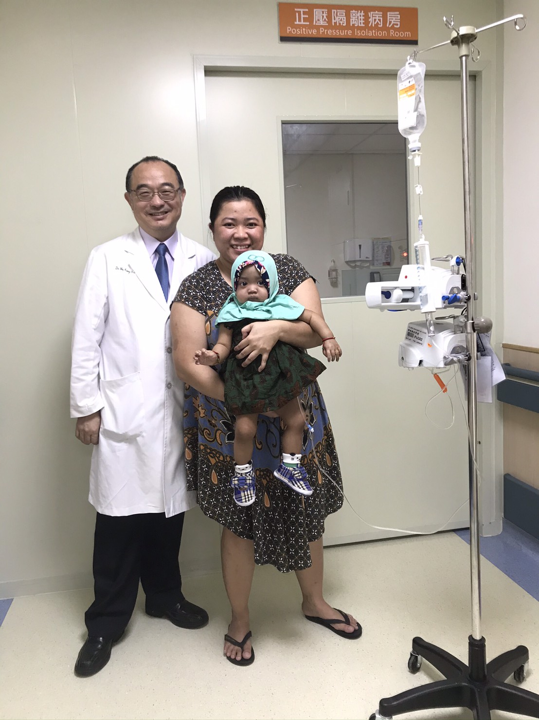 台灣善心雇主+中山附醫醫療團隊全力協助印尼小病童骨髓移植重生！。(記者林志強翻攝)