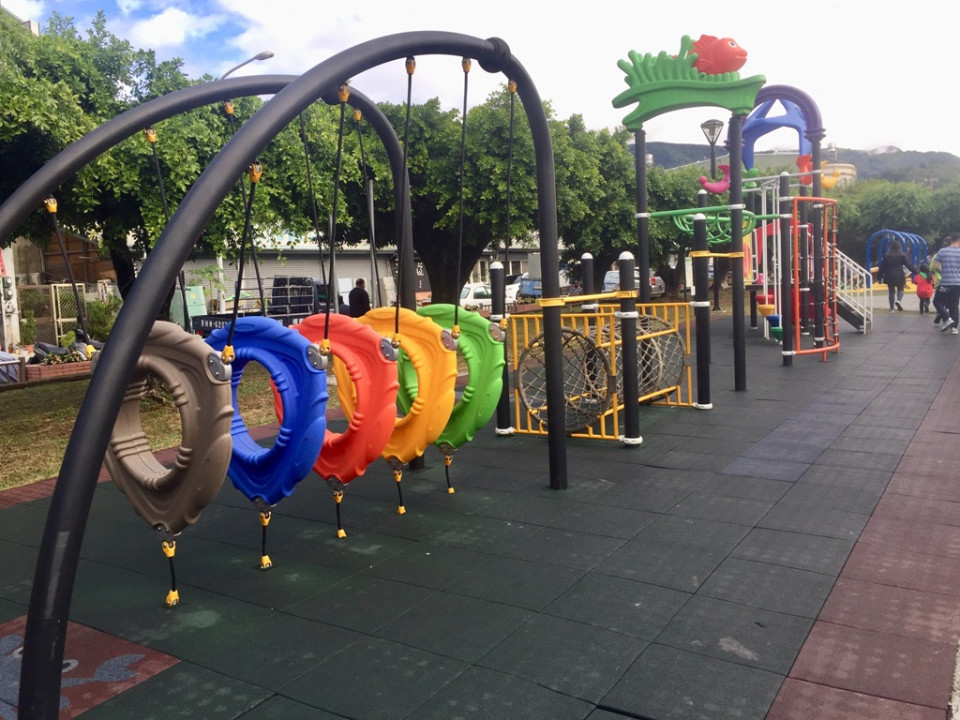 埔里長壽公園景觀改造 增加兒童設施