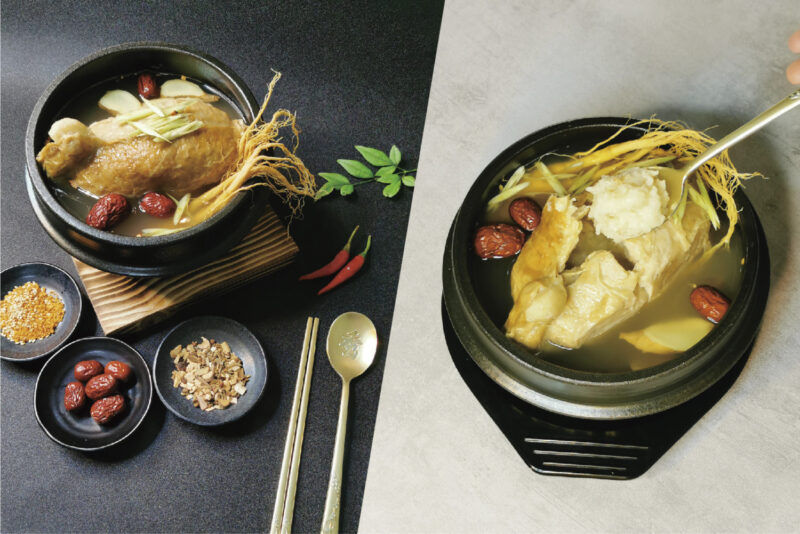 全台首創「素食版」人蔘糯米雞，一雞三吃搭配韓國部隊鍋，溫暖整個冬天！