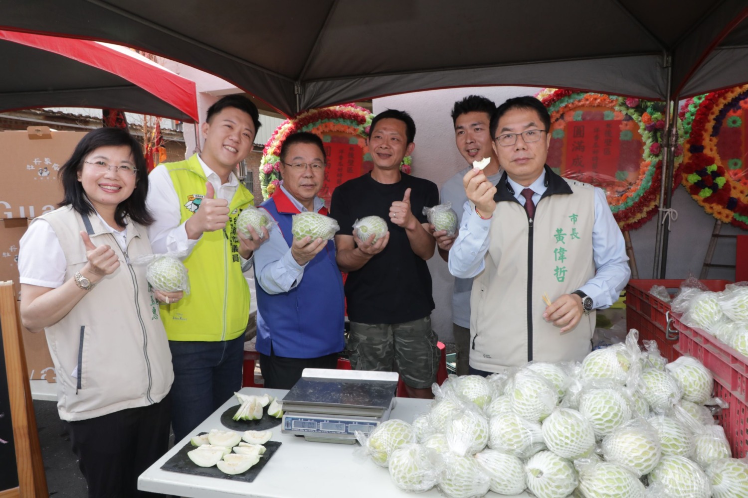後壁區栽培洋香瓜產量全國第一   黃偉哲邀請民眾品嚐