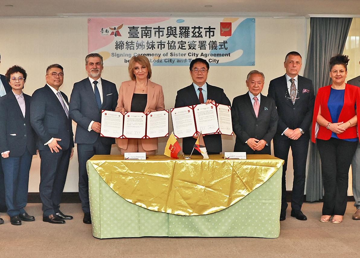 企業推動城市外交！奇美食品促成台南與波蘭羅茲締結姊妹市