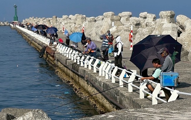 港務公司拓展休閒漁區 高雄港北防波堤成釣魚天堂 漁獲滿滿