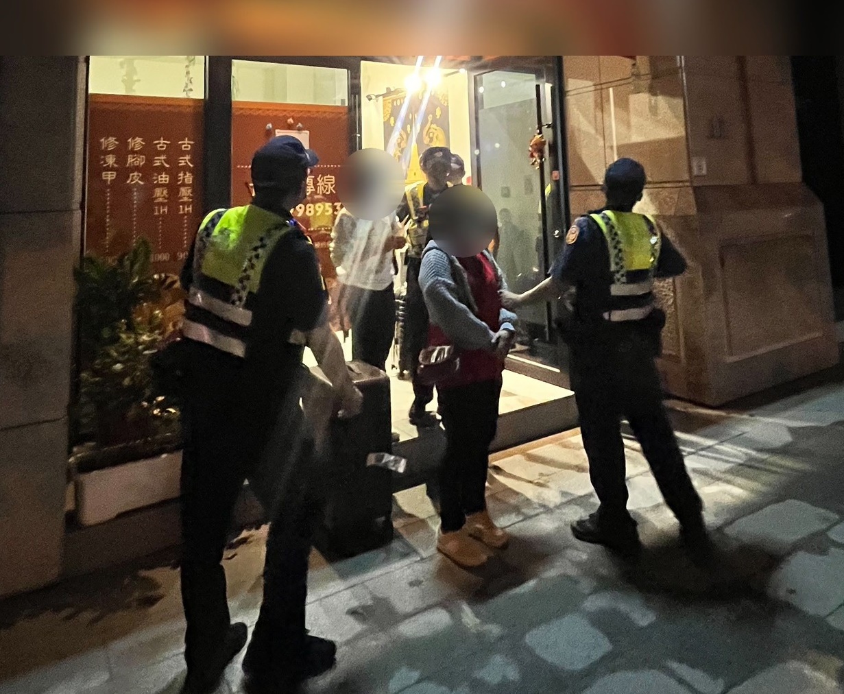 泰女來臺觀光卻成按摩          警三分局查獲依法送辦