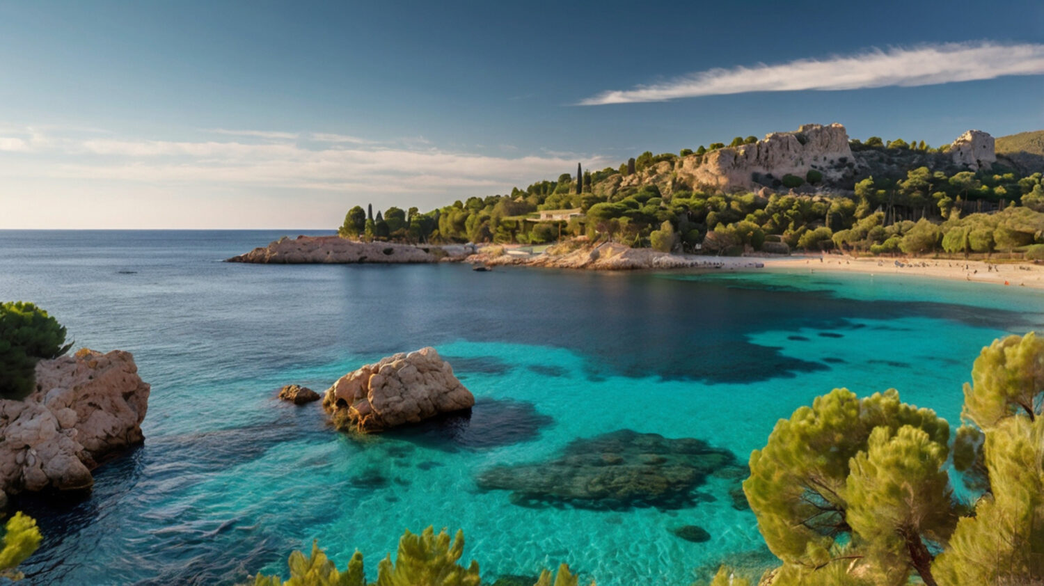 卡西斯海灣的碧藍海水與陡峭石灰岩懸崖，構成一幅壯麗的畫面。圖/123RF圖庫