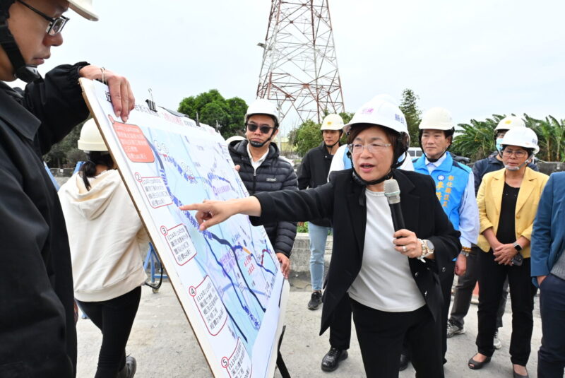 田尾鄉清水溪排水正義橋周邊設施災後復建　守護鄉親通行安全