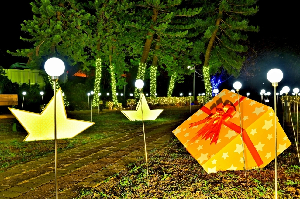 燈景雲間啟夢。圖/石岡區公所提供