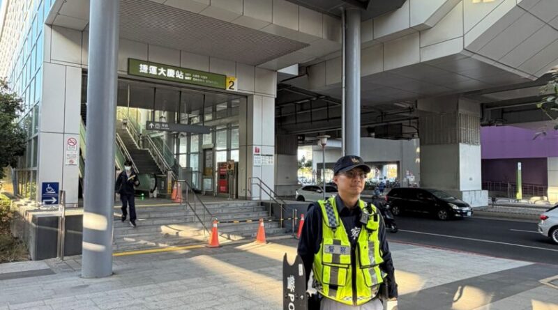 捷警隊及臺鐵已提升維安預防性勤務