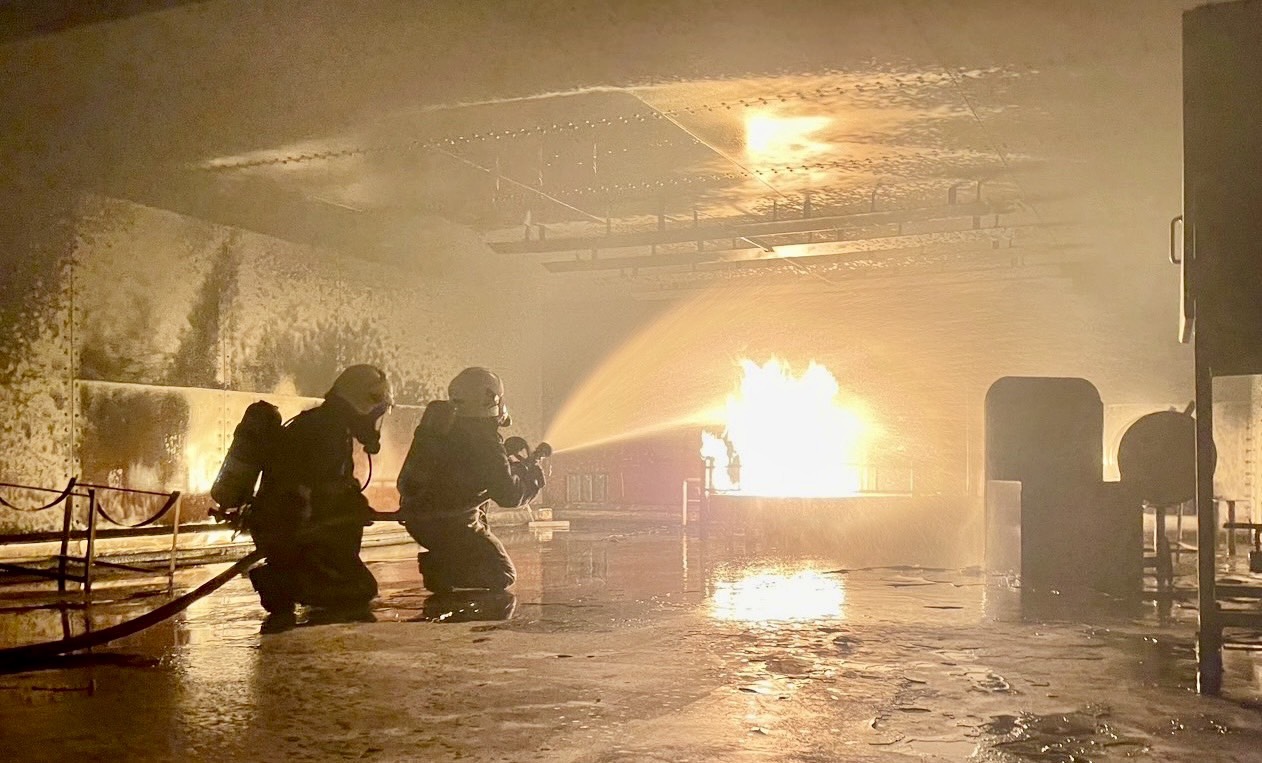 竹市114年義消模擬火場救災認證複訓   強化197位義消實戰力！