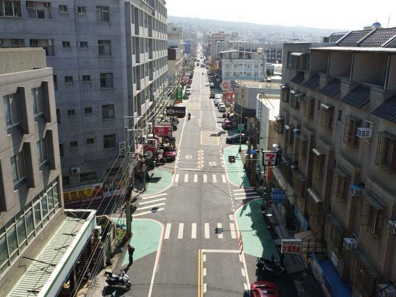中市重視道路燙平再升級　完成靜宜商圈道路人本環境改造
