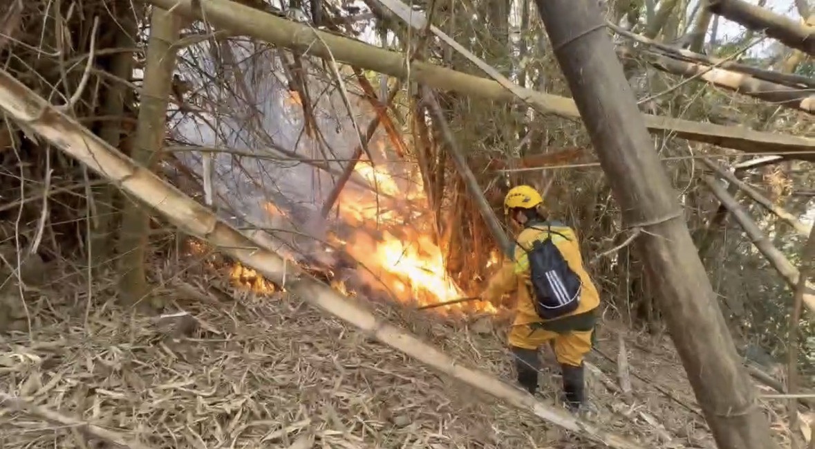 美濃山區火警解除  消防局動員上百人次奮戰五日平安熄滅