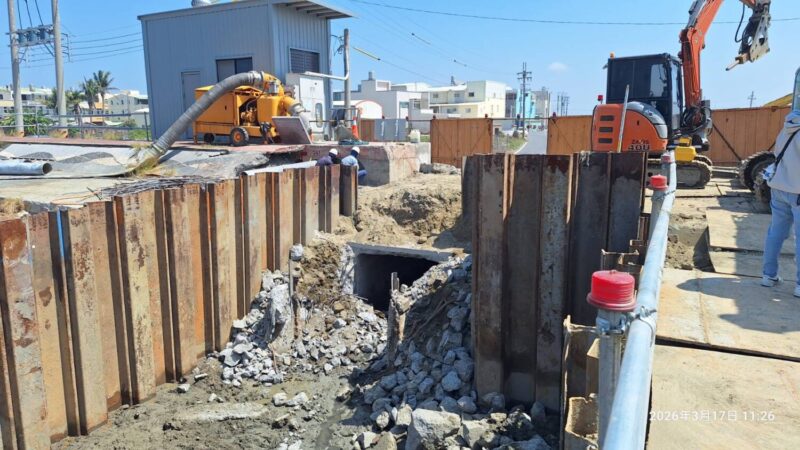 黃偉哲市長：將軍區馬沙溝3號水門啟動改建，強化區域防洪量能