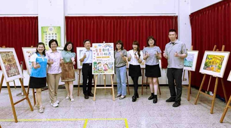 用藝術療癒日常繁忙郵務　桃郵攜手桃小辦「童畫郵情x藝郵未盡」展