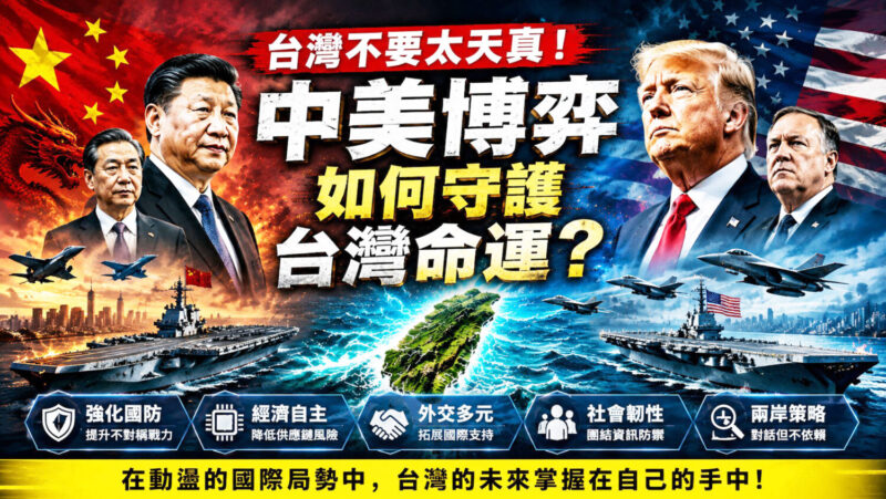 台灣如何避免淪大國博弈籌碼？  論川普交易思維下台海局勢分析